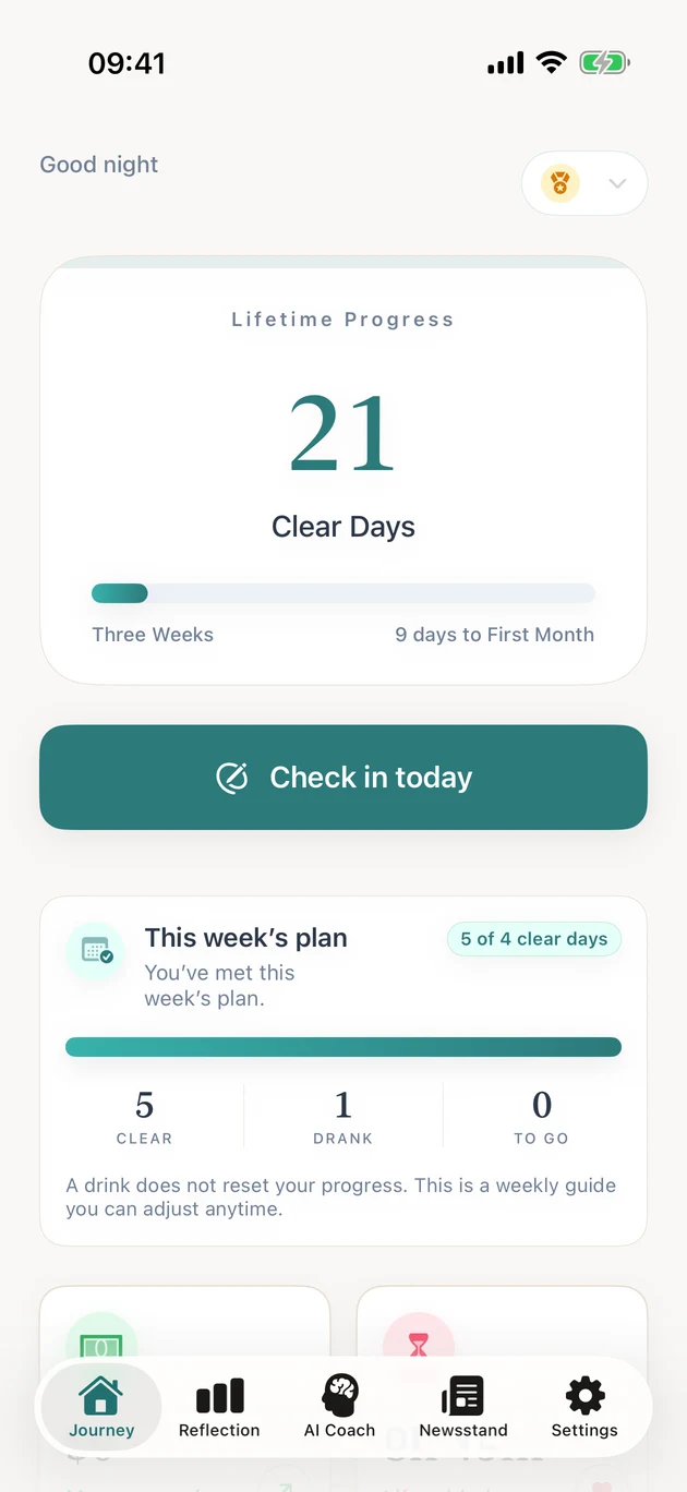 Your personal starting plan in ClearDays
